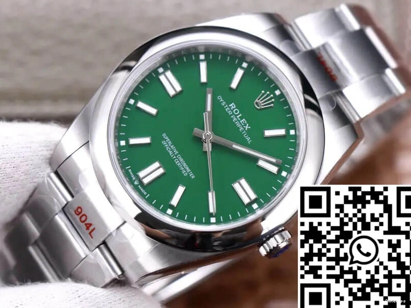 Oyster Rolex EW 41MM Green Dial Factory Perpetual M124300-0005 0123